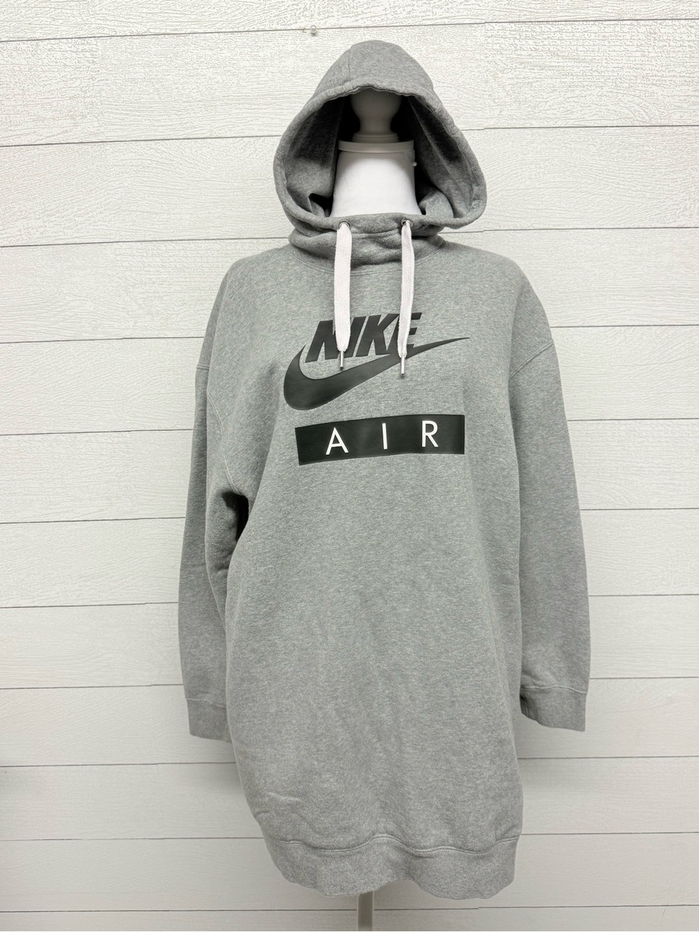 Nike Sportswear Air Grey Hoodie Fleece Dress Size XS